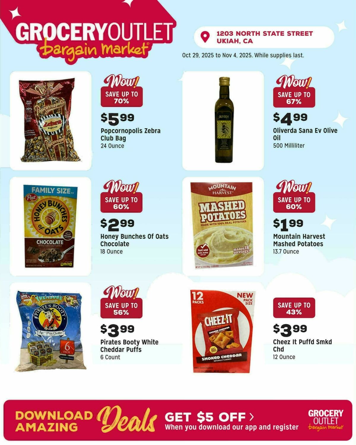 Grocery Outlet Weekly Ad from October 29