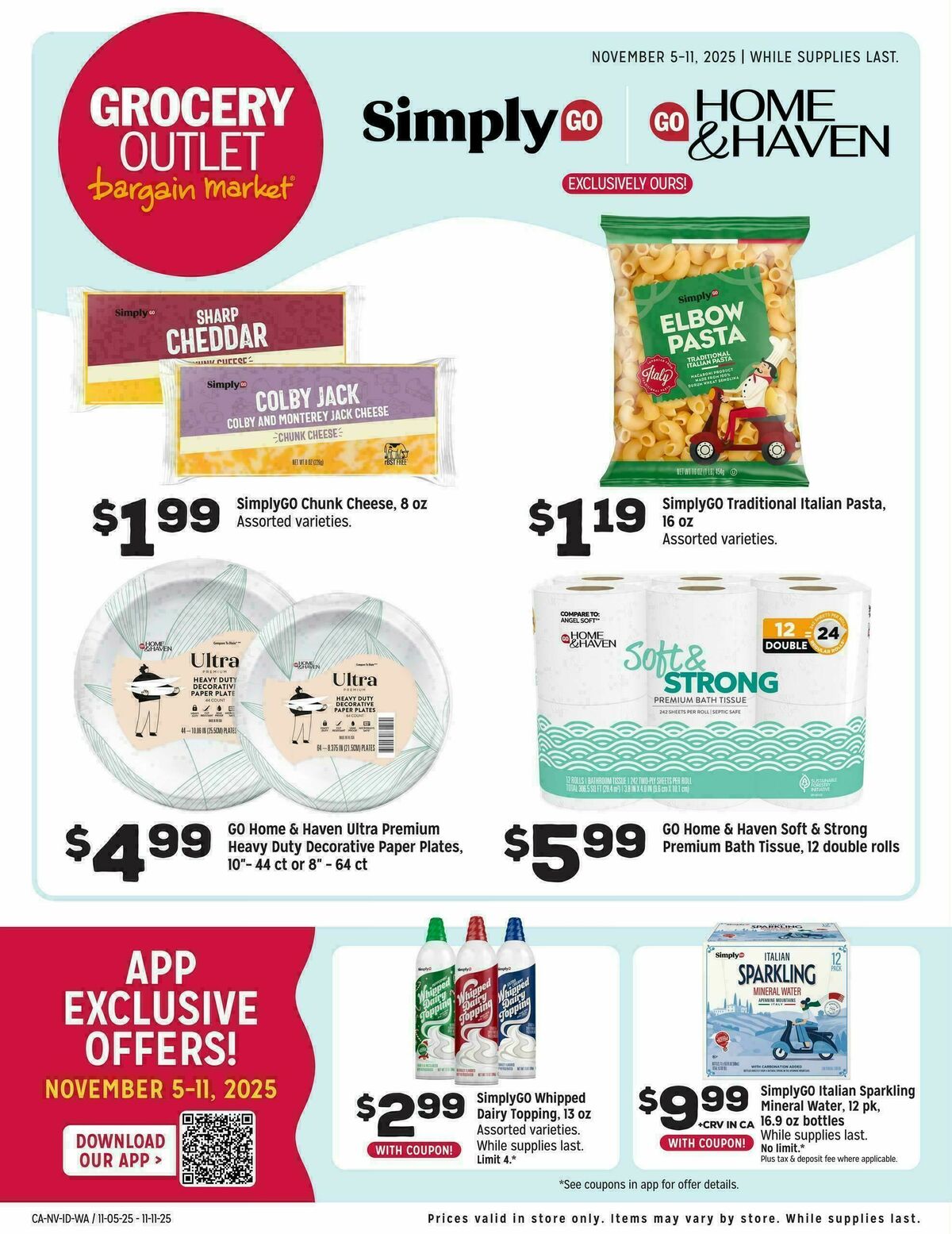 Grocery Outlet Exclusively Ours Weekly Ad from November 5