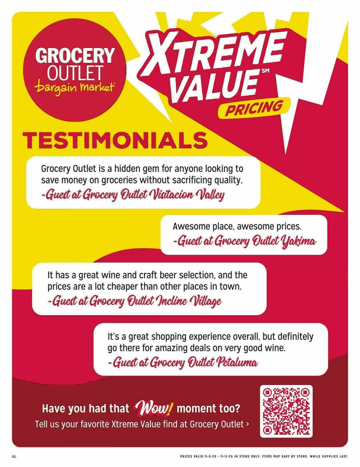 Grocery Outlet Weekly Ad from November 5