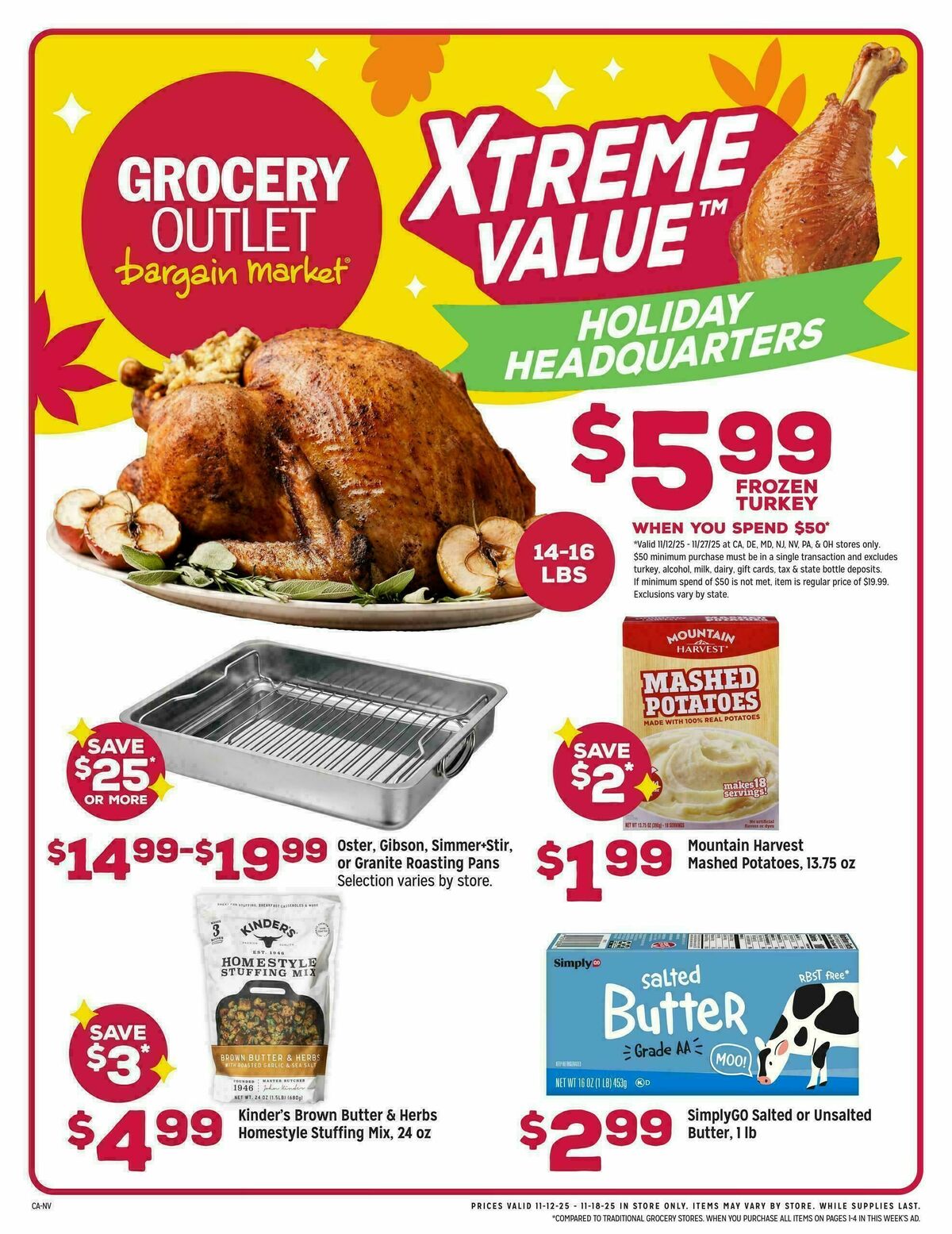 Grocery Outlet Exclusively Ours Weekly Ad from November 12