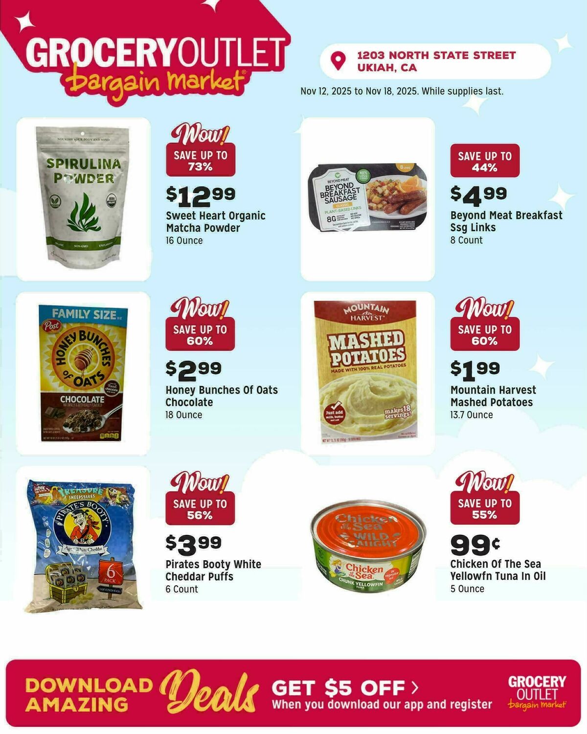 Grocery Outlet Exclusively Ours Weekly Ad from November 12