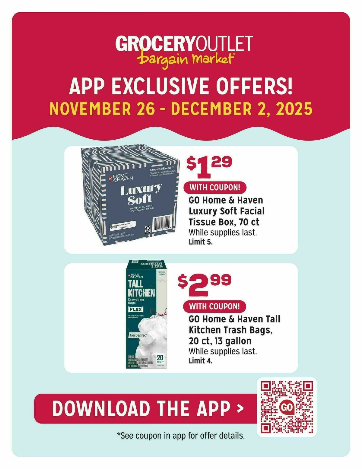 Grocery Outlet Weekly Ad from November 26