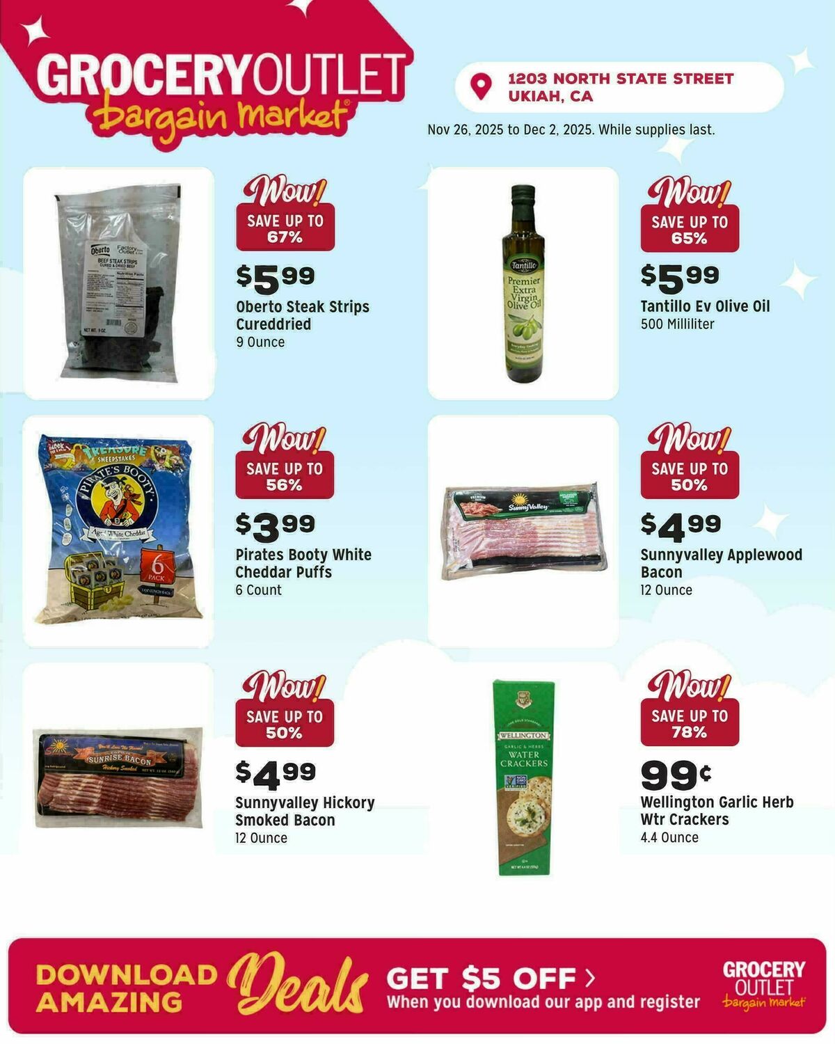 Grocery Outlet Weekly Ad from November 26