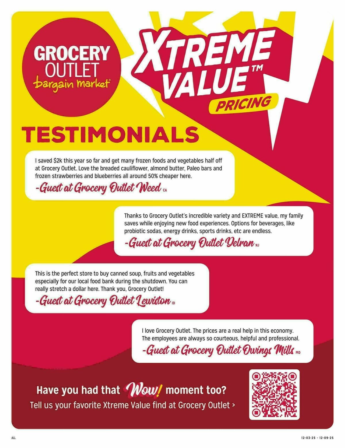 Grocery Outlet Weekly Ad from December 3