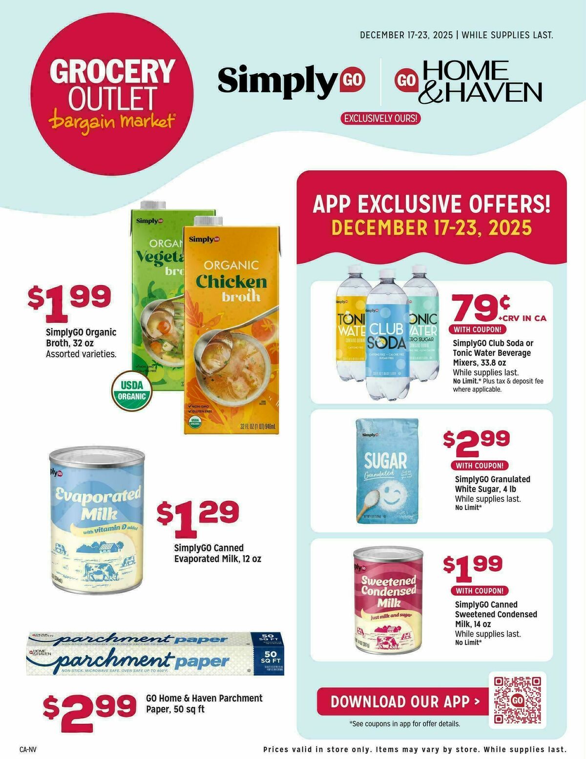Grocery Outlet Exclusively Ours Weekly Ad from December 17