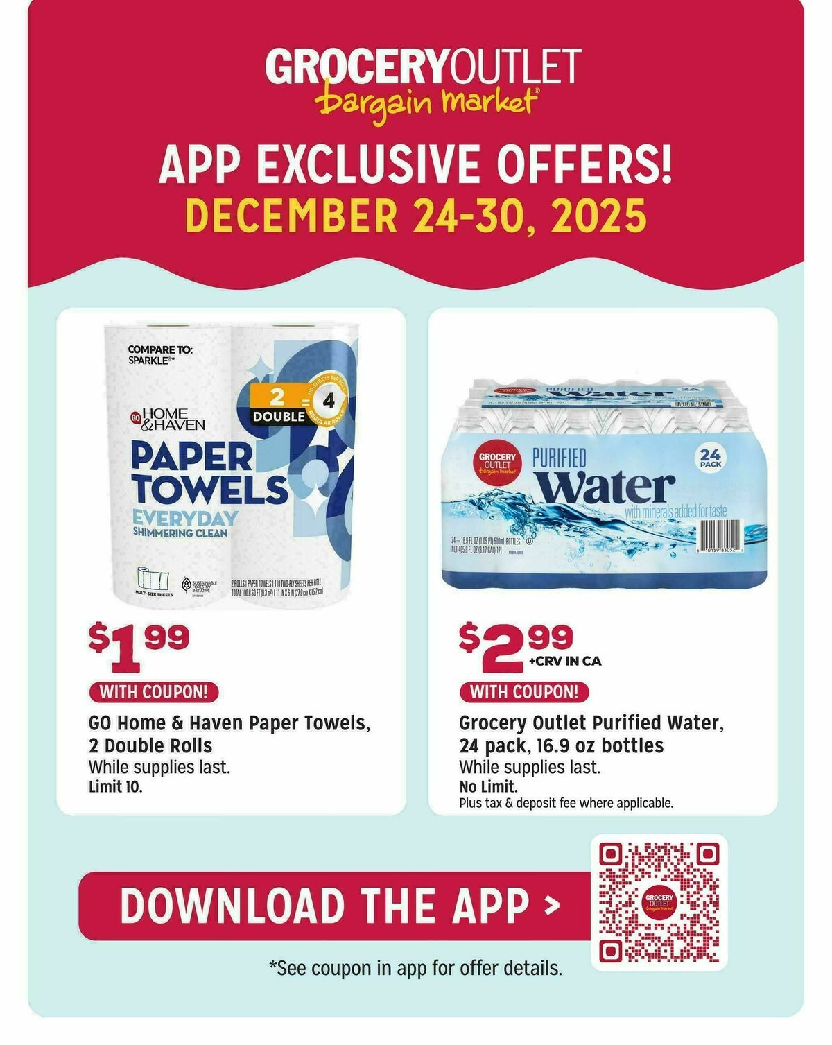 Grocery Outlet Weekly Ad from December 24