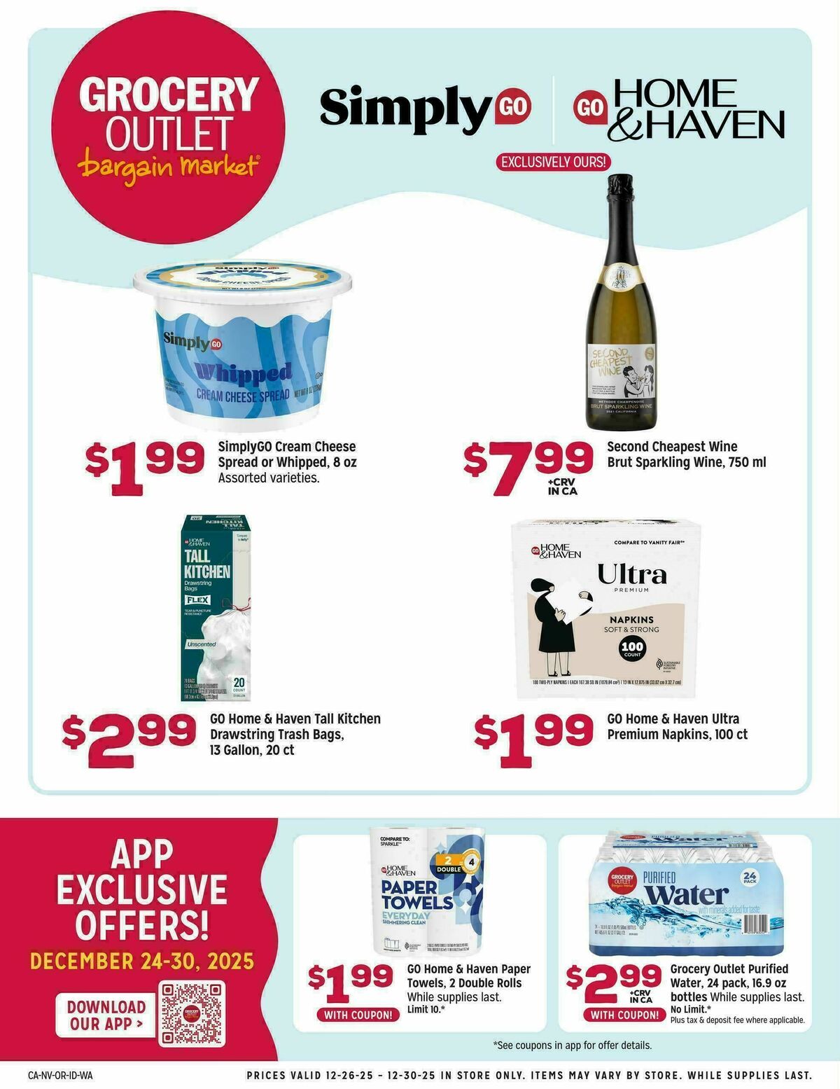 Grocery Outlet Exclusively Ours Weekly Ad from December 26