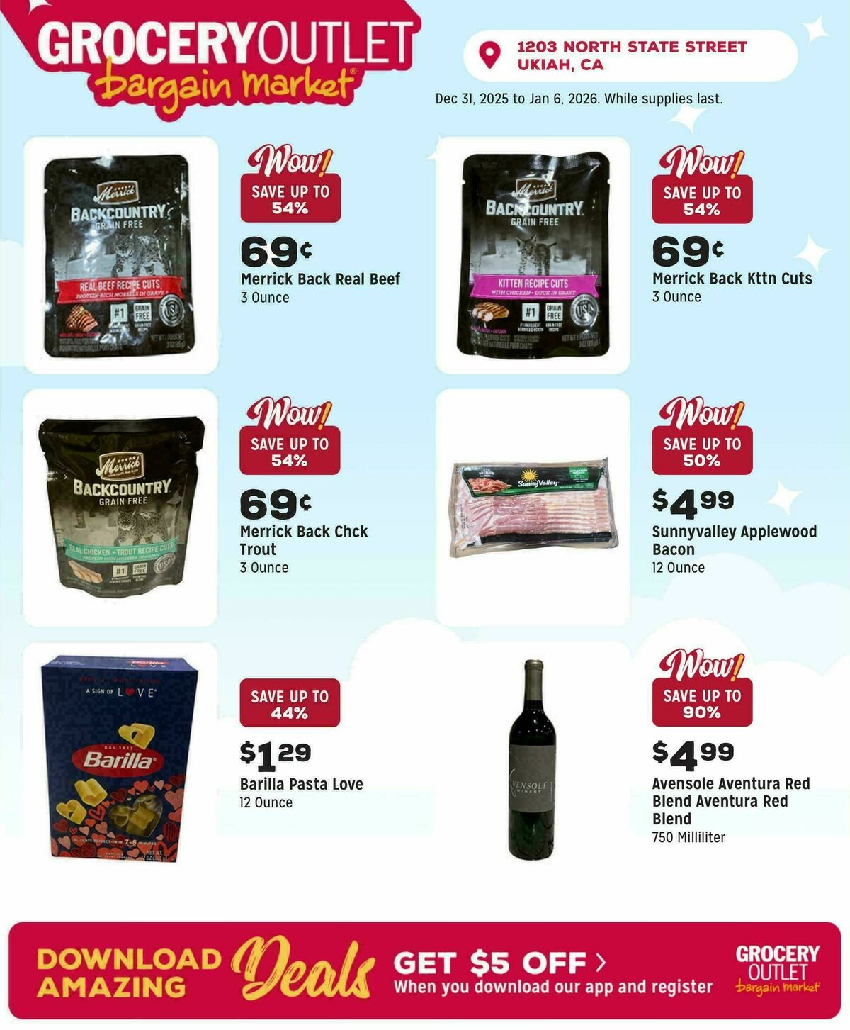 Grocery Outlet Weekly Ad from December 31