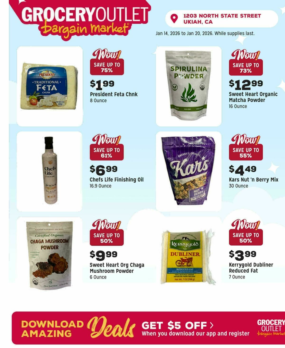 Grocery Outlet Weekly Ad from January 14