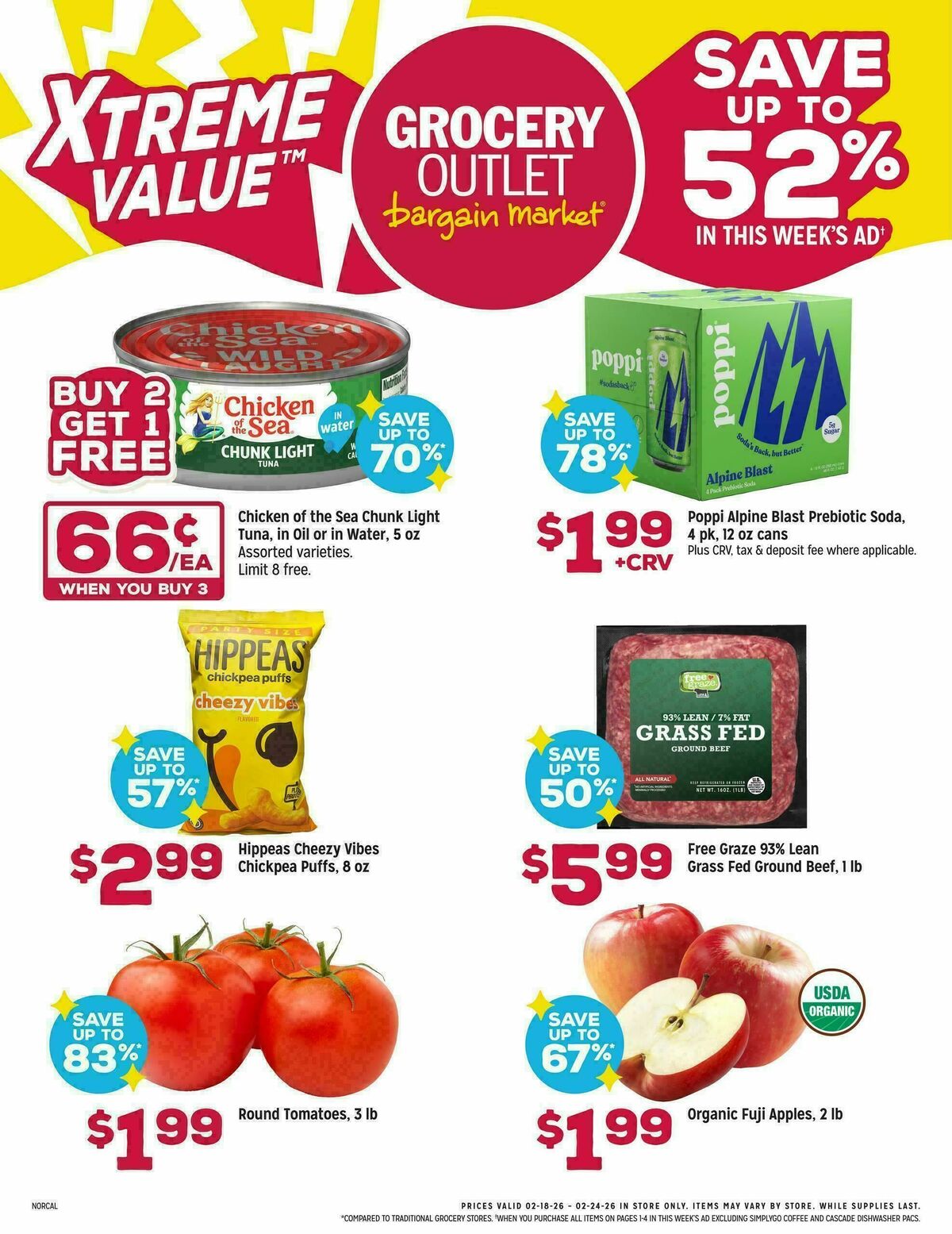 Grocery Outlet Weekly Ad from February 18