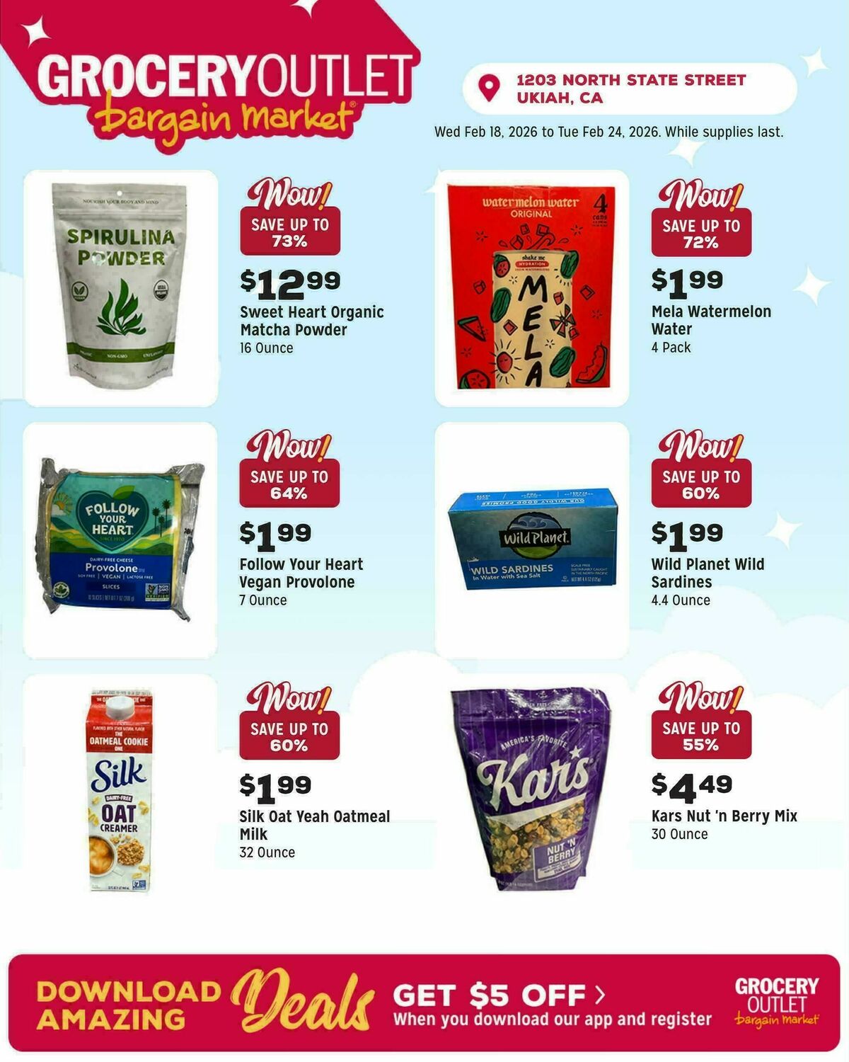 Grocery Outlet Weekly Ad from February 18