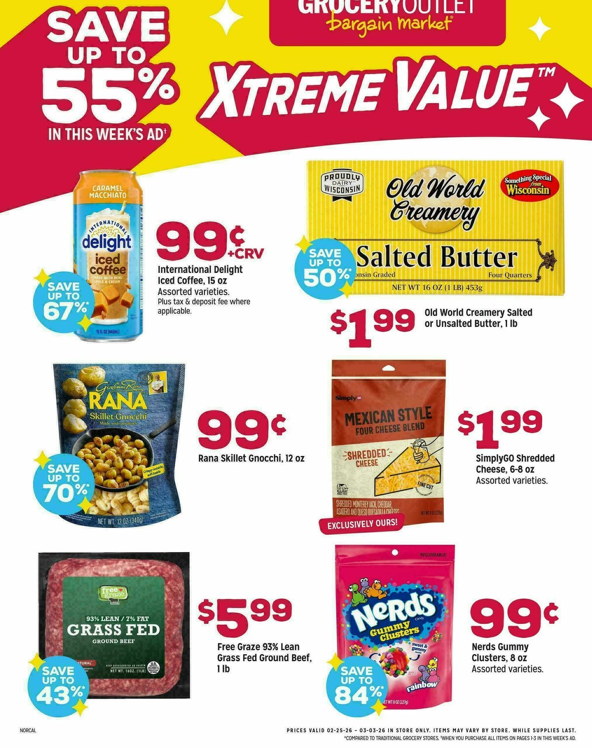 Grocery Outlet Weekly Ad from February 25