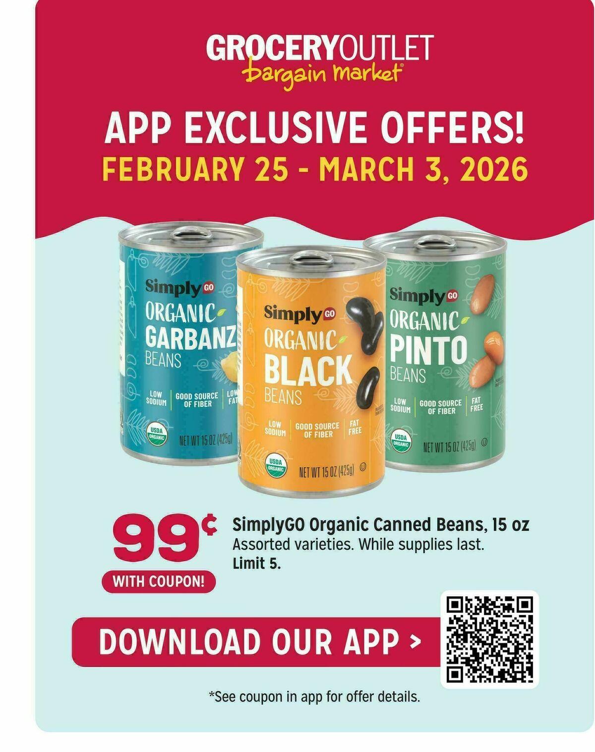 Grocery Outlet Weekly Ad from February 25