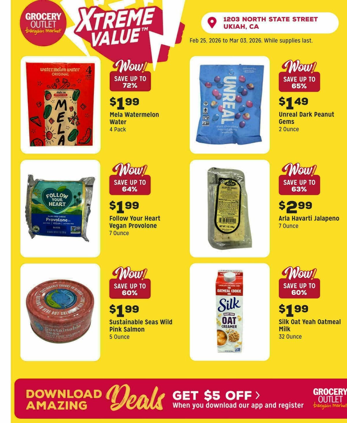 Grocery Outlet Weekly Ad from February 25