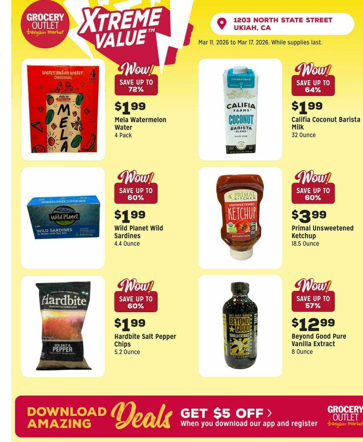 Grocery Outlet Weekly Ad from March 11