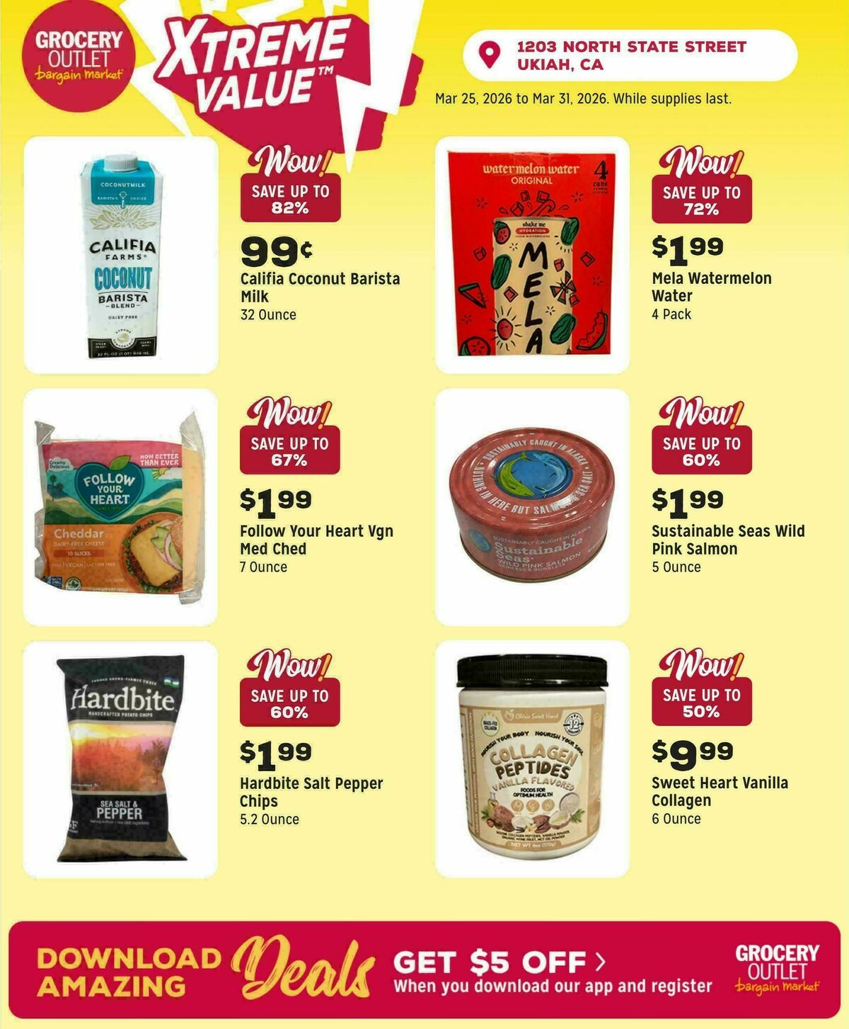 Grocery Outlet Weekly Ad from March 25