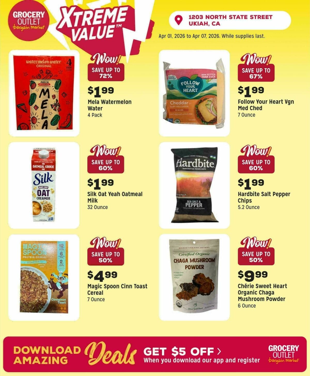 Grocery Outlet Weekly Ad from April 1