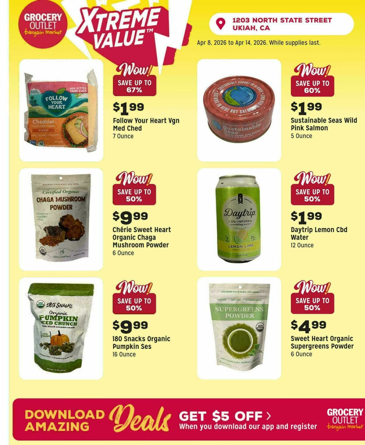 Grocery Outlet Weekly Ad from April 8