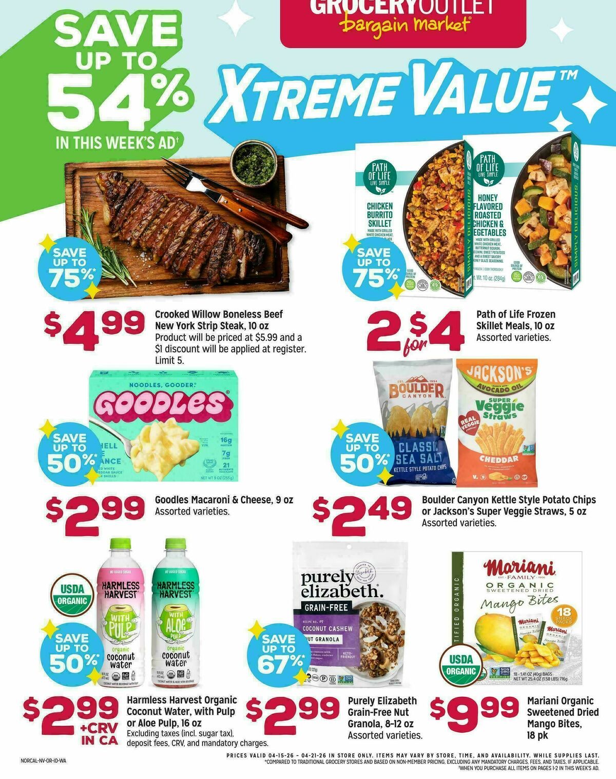 Grocery Outlet Weekly Ad from April 15