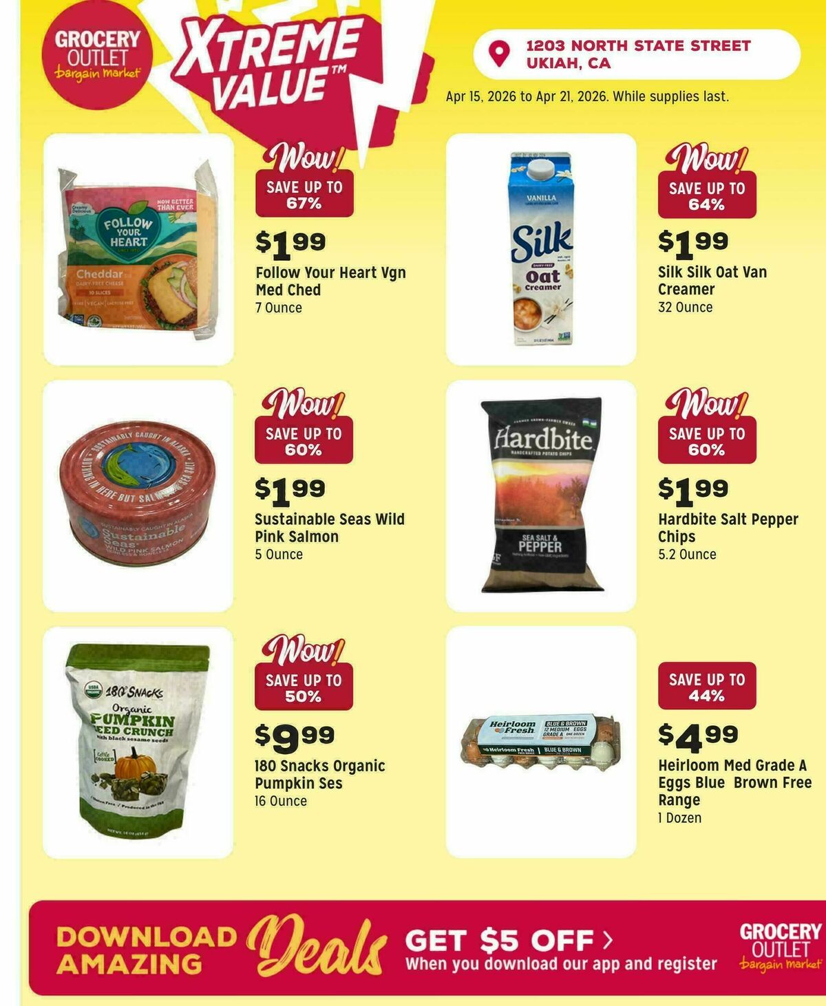 Grocery Outlet Weekly Ad from April 15