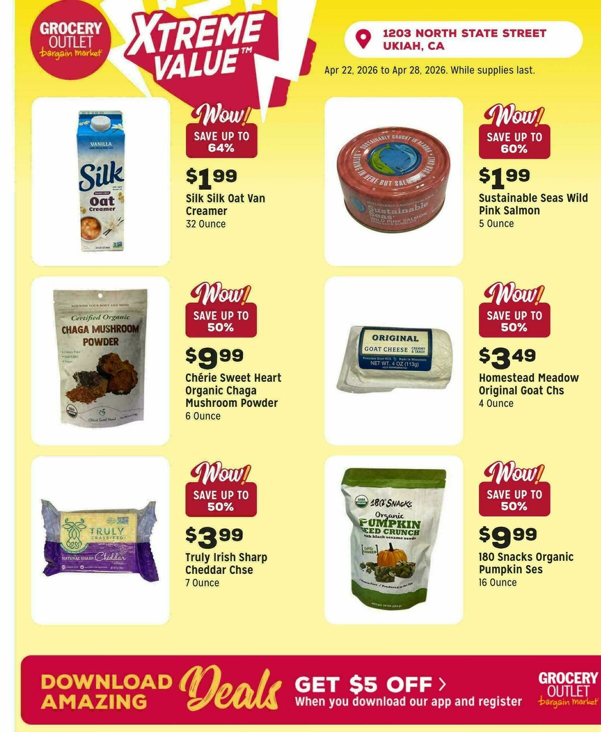 Grocery Outlet Weekly Ad from April 22
