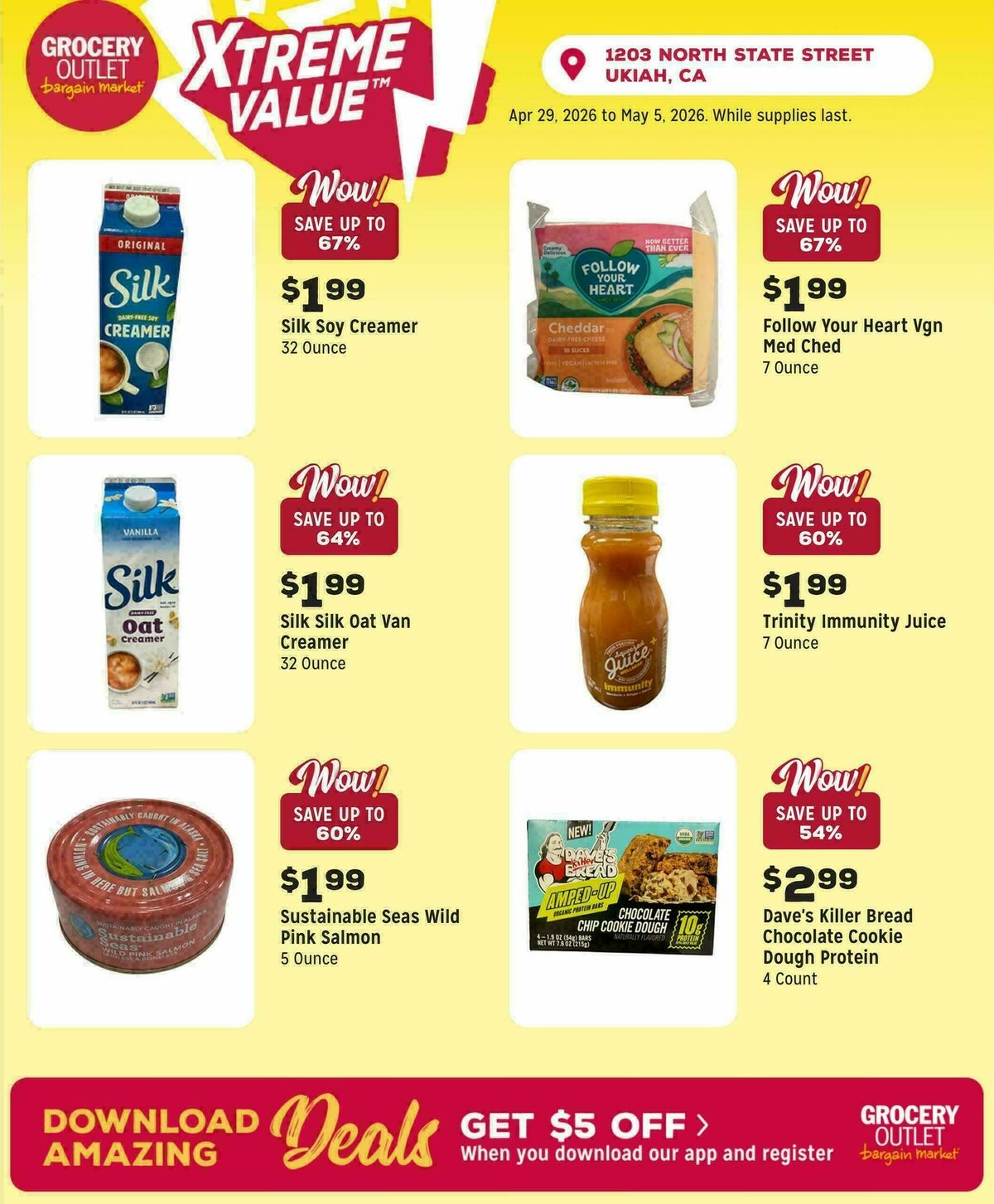 Grocery Outlet Weekly Ad from April 29