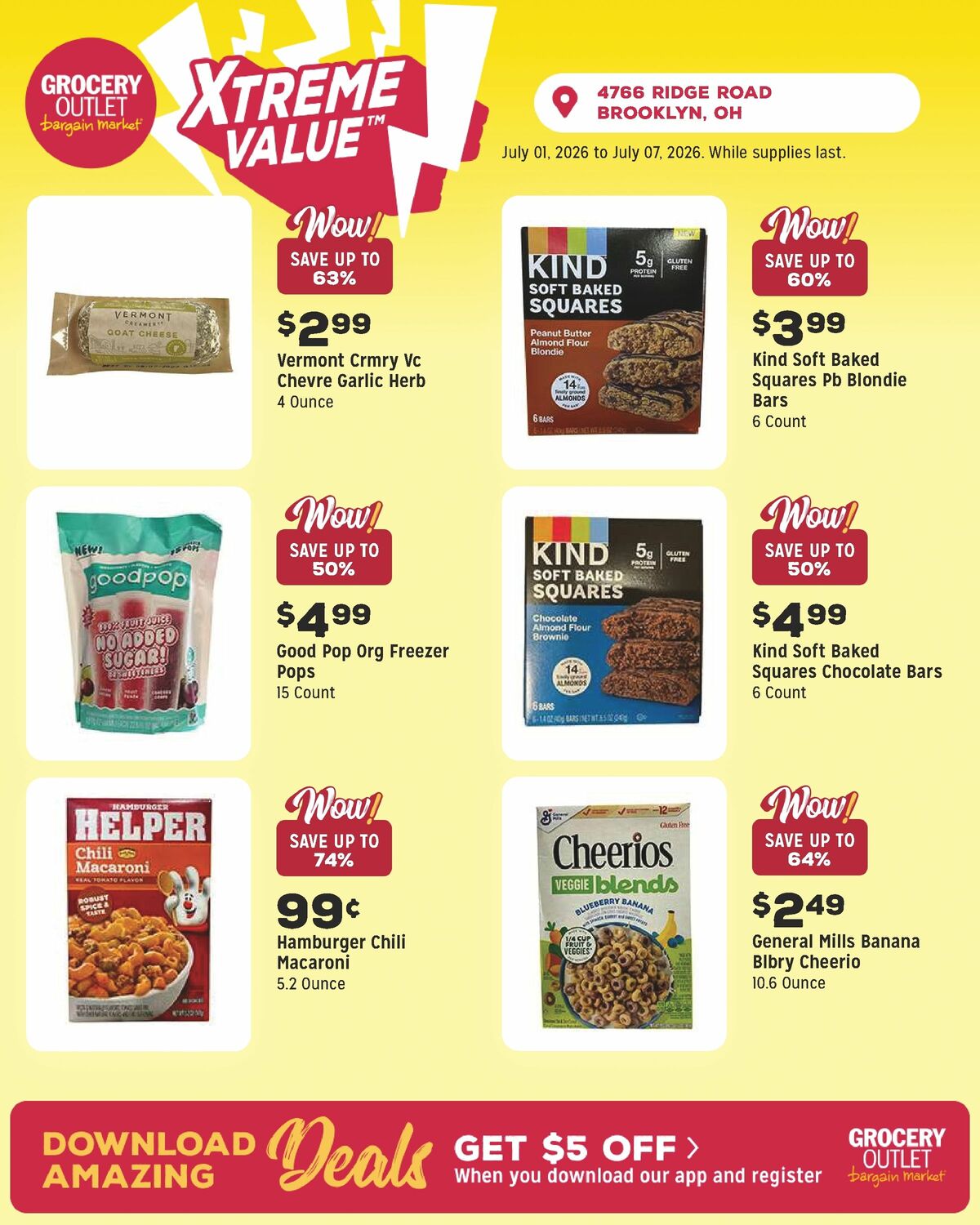 Grocery Outlet Weekly Ad from July 1