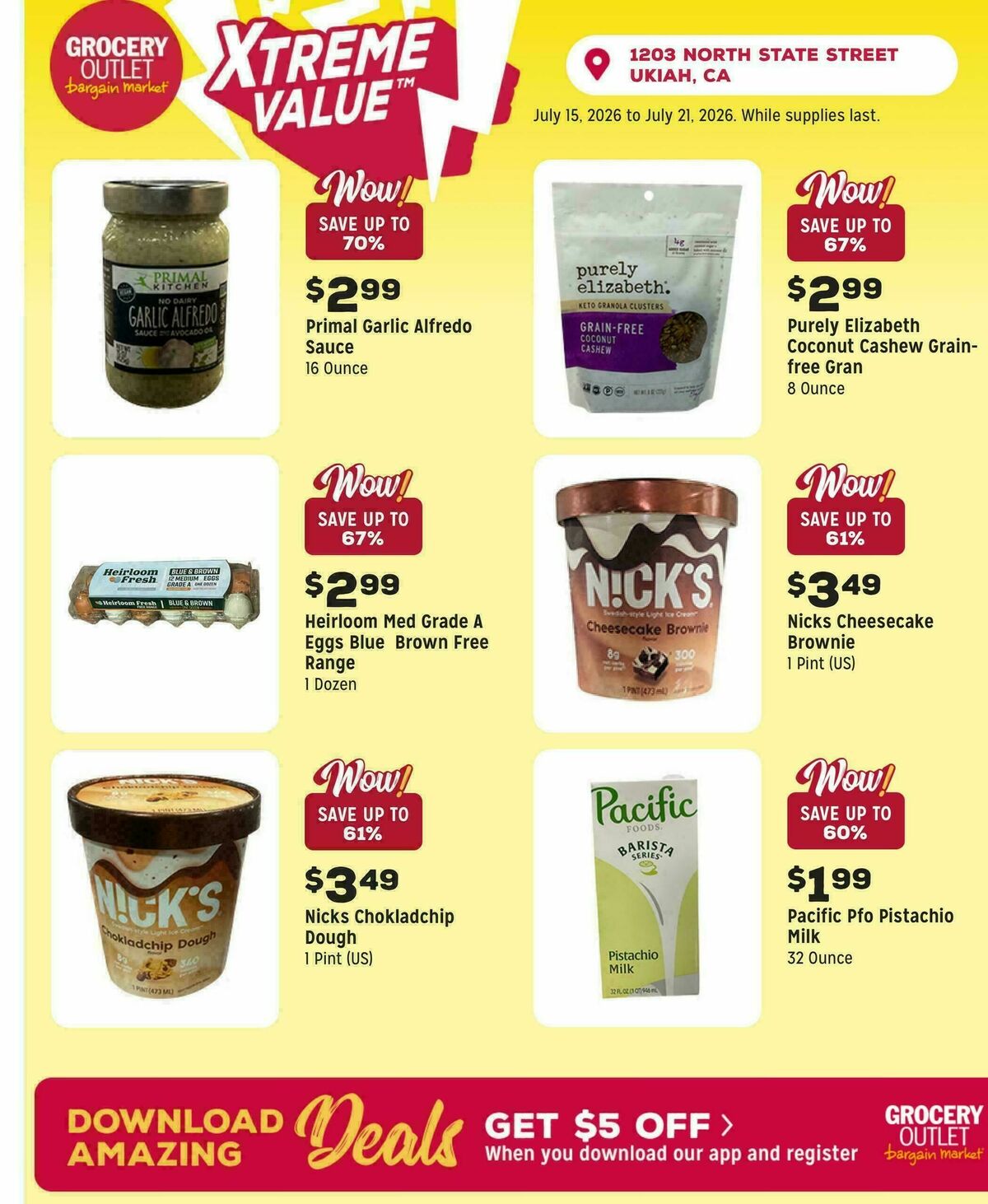 Grocery Outlet Weekly Ad from July 15