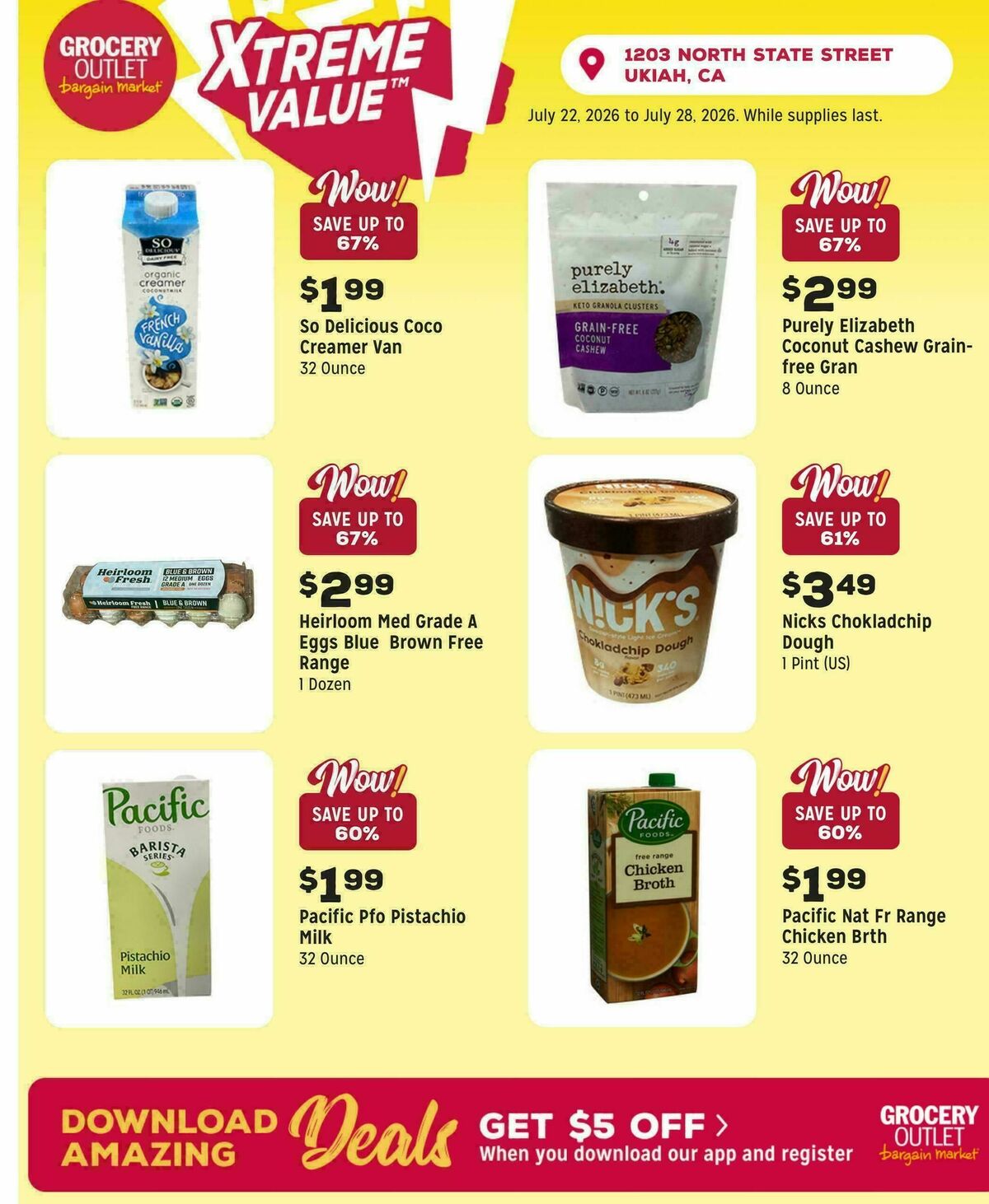 Grocery Outlet Weekly Ad from July 22