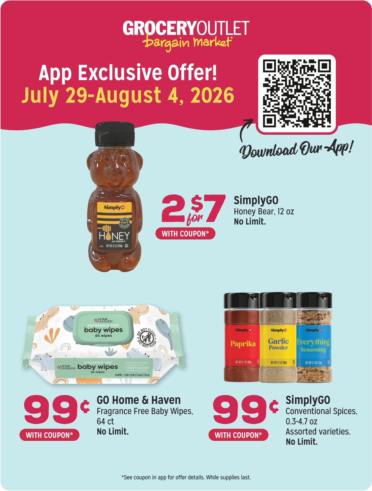 Grocery Outlet Weekly Ad from July 29