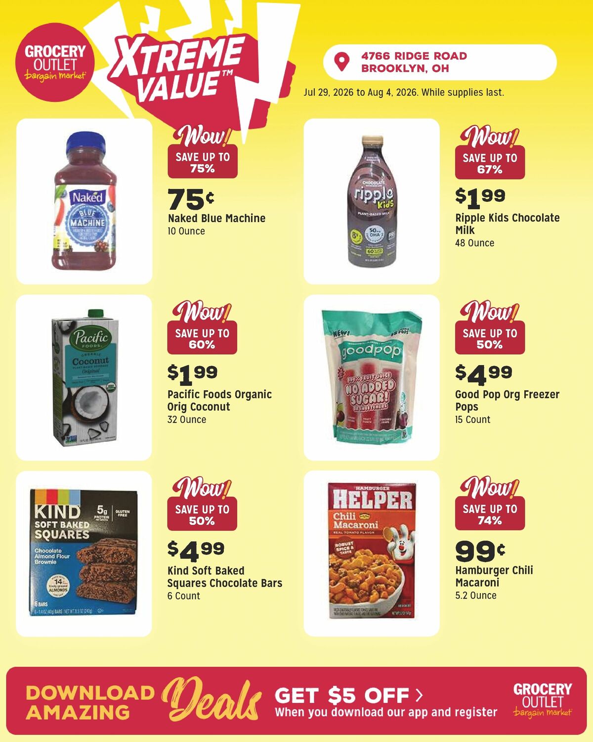 Grocery Outlet Weekly Ad from July 29