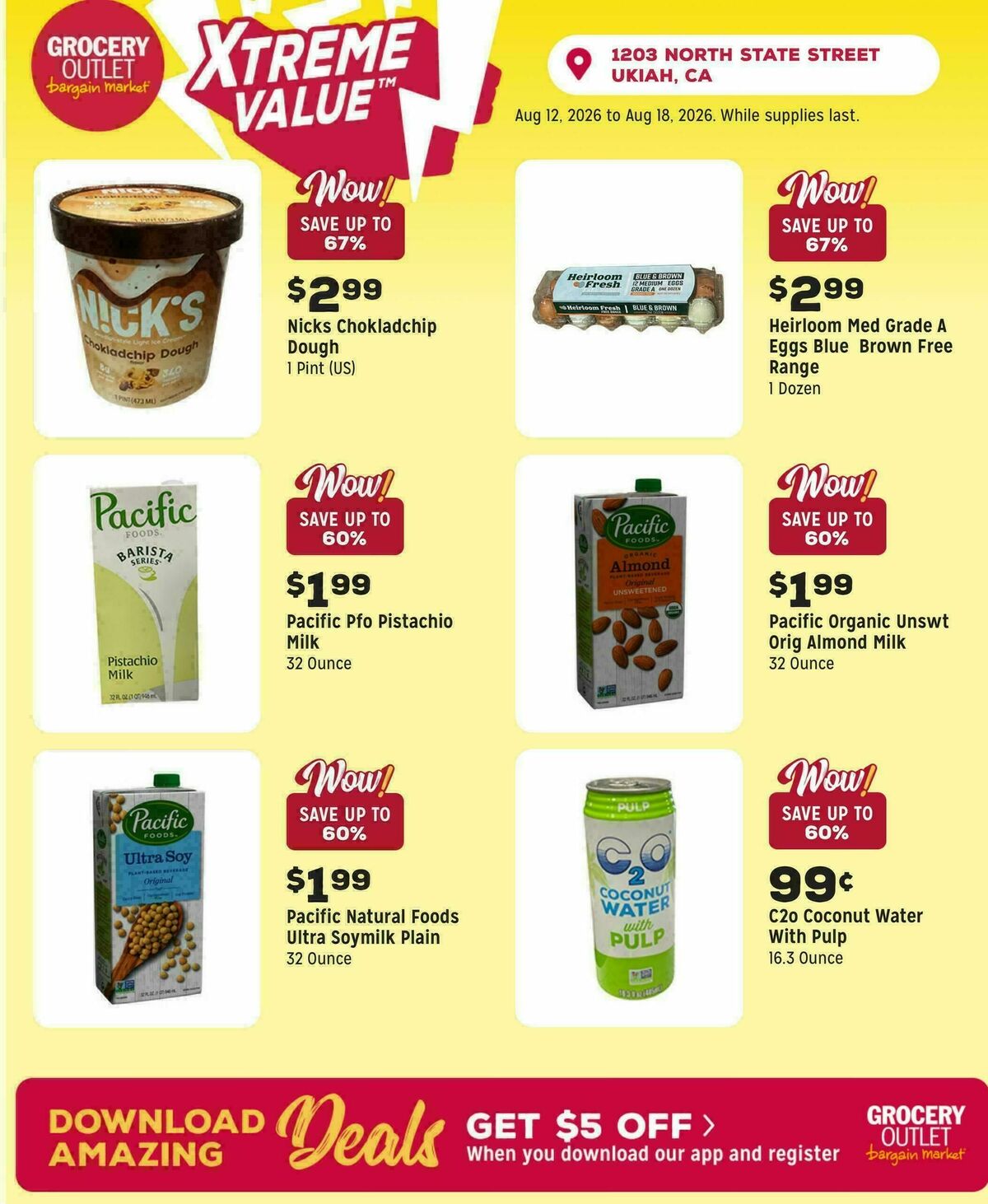 Grocery Outlet Weekly Ad from August 12