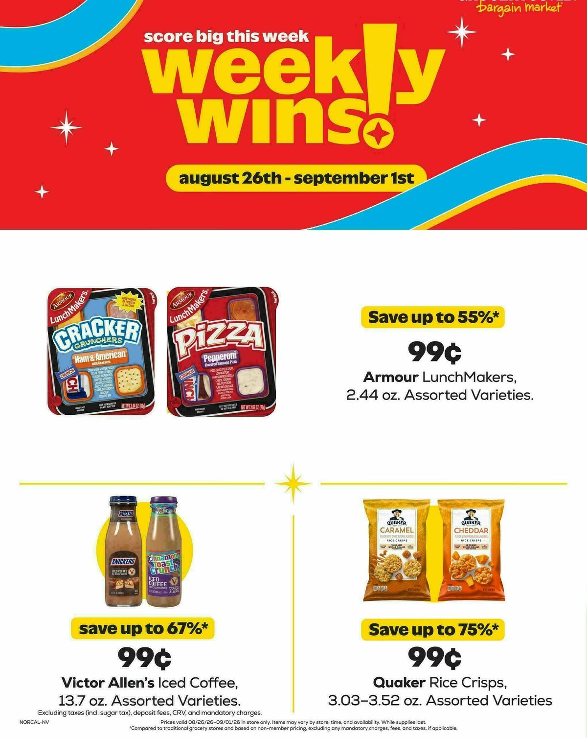 Grocery Outlet Weekly Ad from August 26