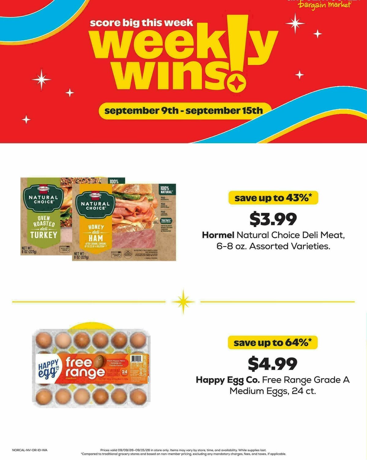 Grocery Outlet Weekly Ad from September 9