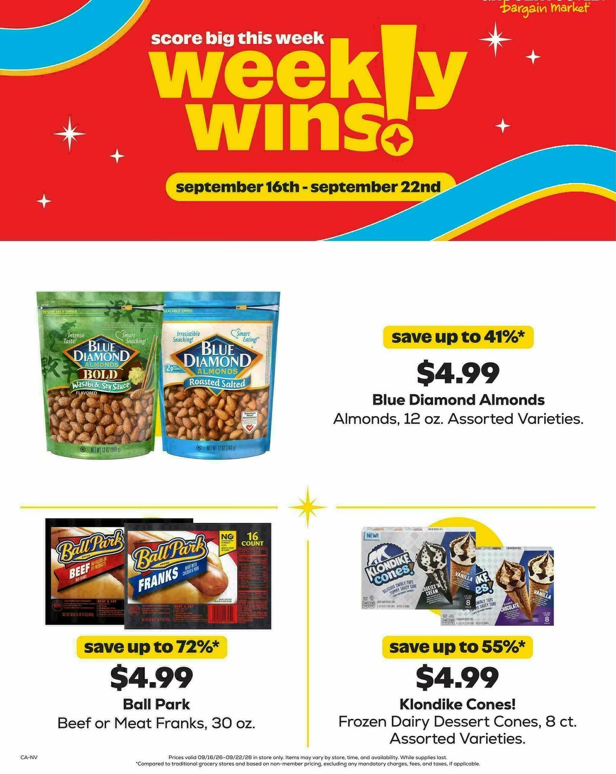 Grocery Outlet Weekly Ad from September 16