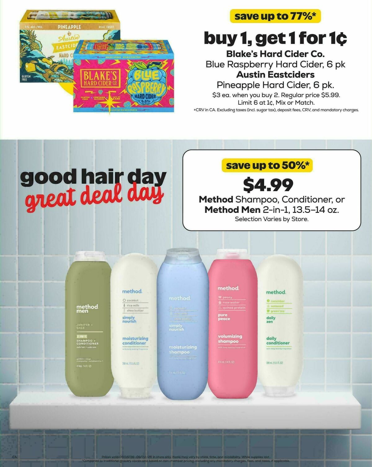 Grocery Outlet Weekly Ad from September 16