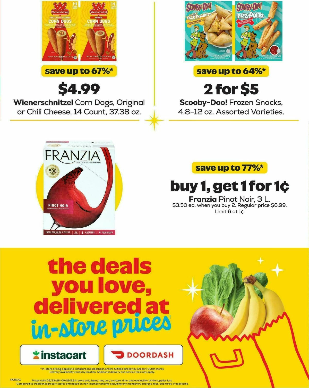 Grocery Outlet Weekly Ad from September 23