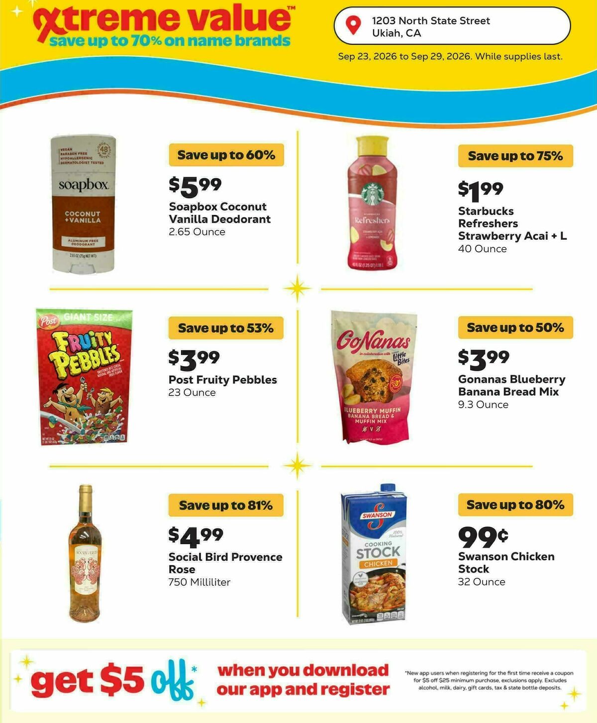 Grocery Outlet Weekly Ad from September 23