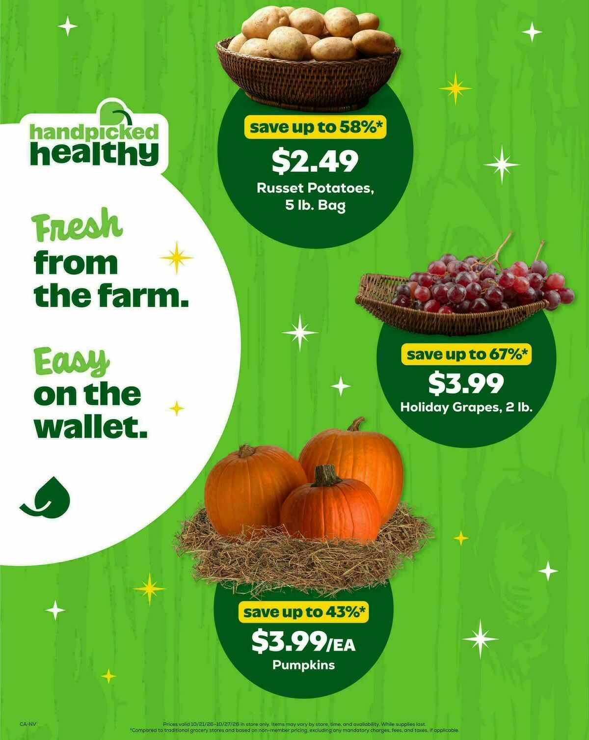 Grocery Outlet Weekly Ad from October 21