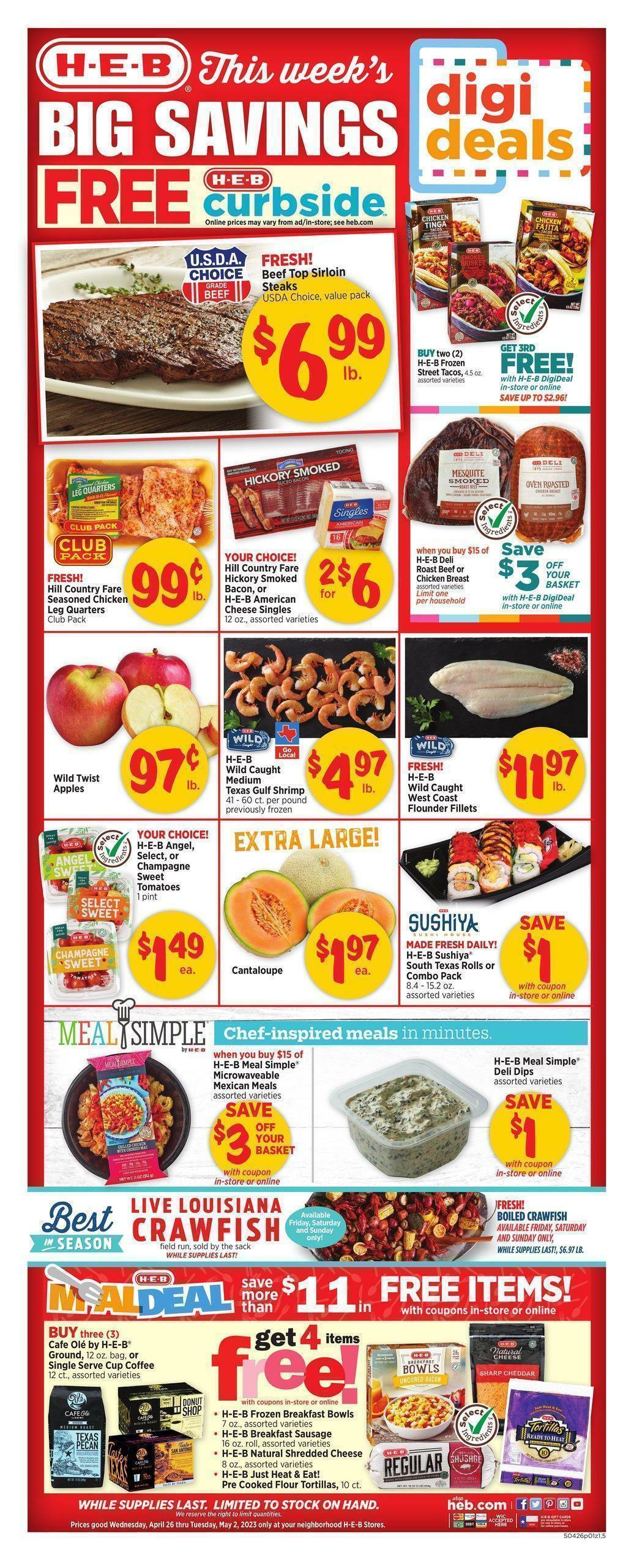 H-E-B Weekly Ad from April 26