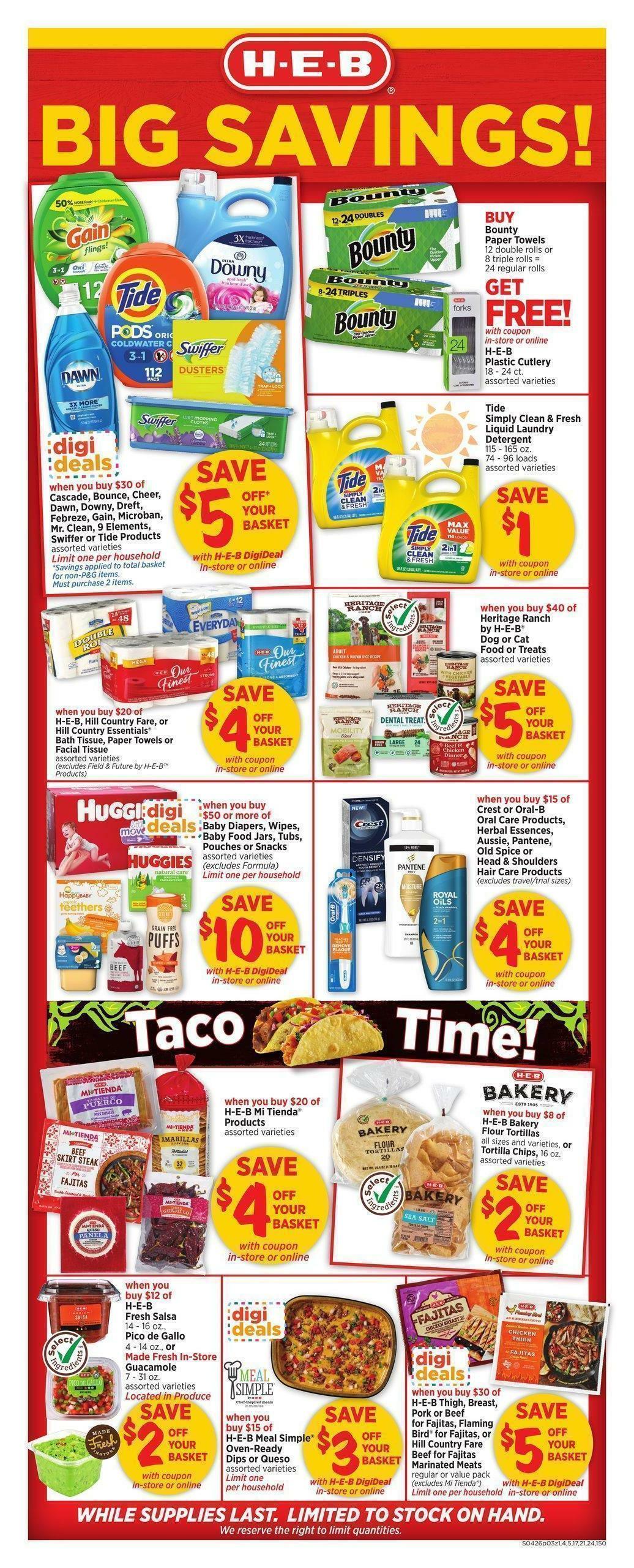 H-E-B Weekly Ad from April 26