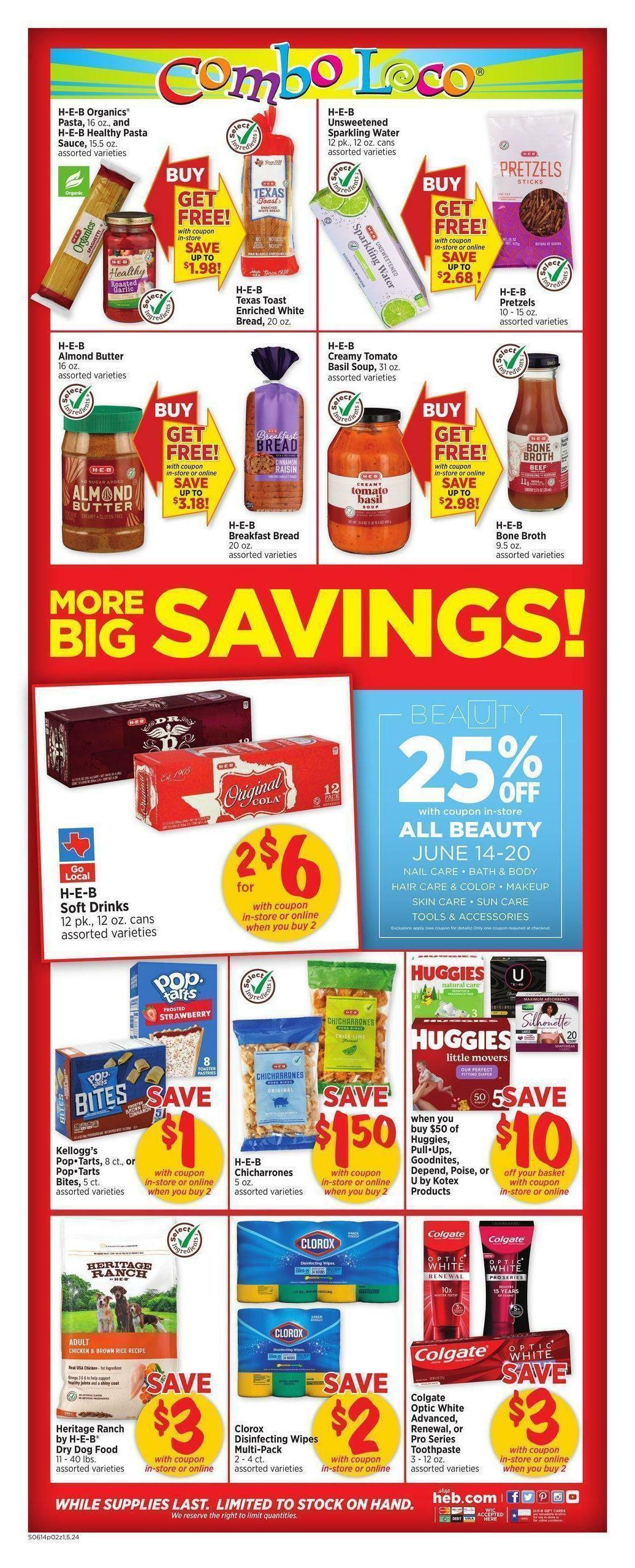 H-E-B Weekly Ad from June 14