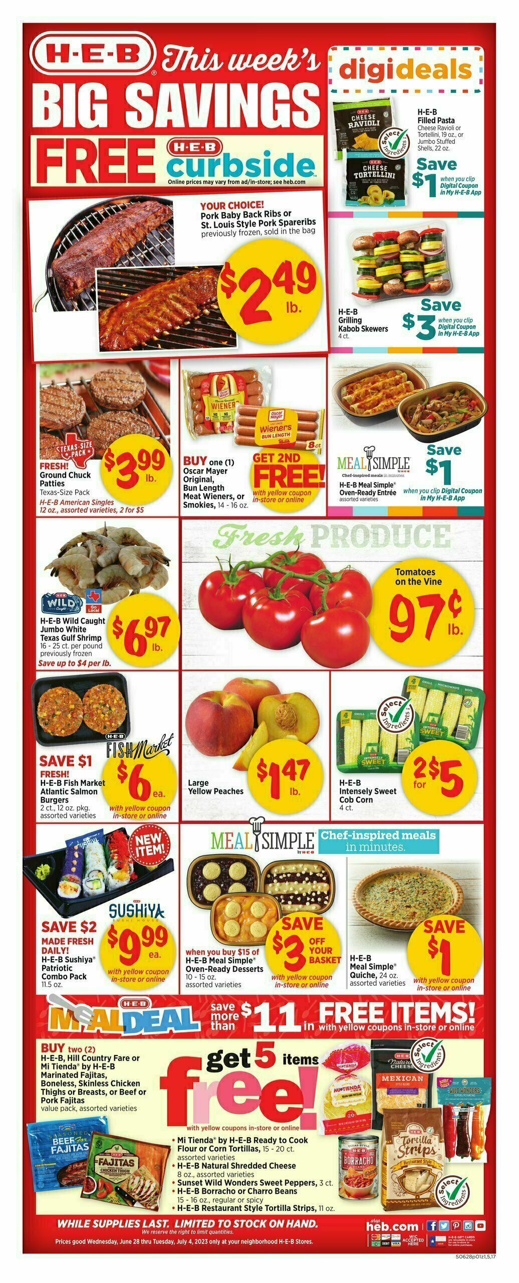 H-E-B Weekly Ad from June 28