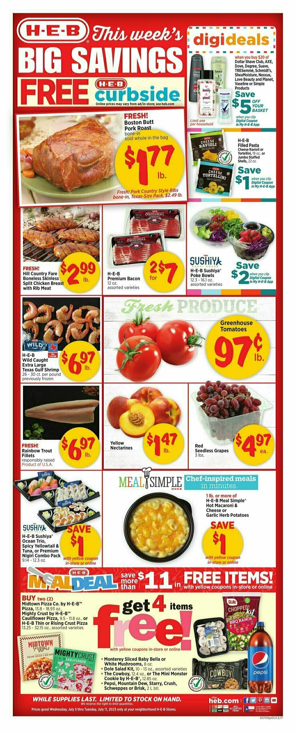 H-E-B Weekly Ad from July 5