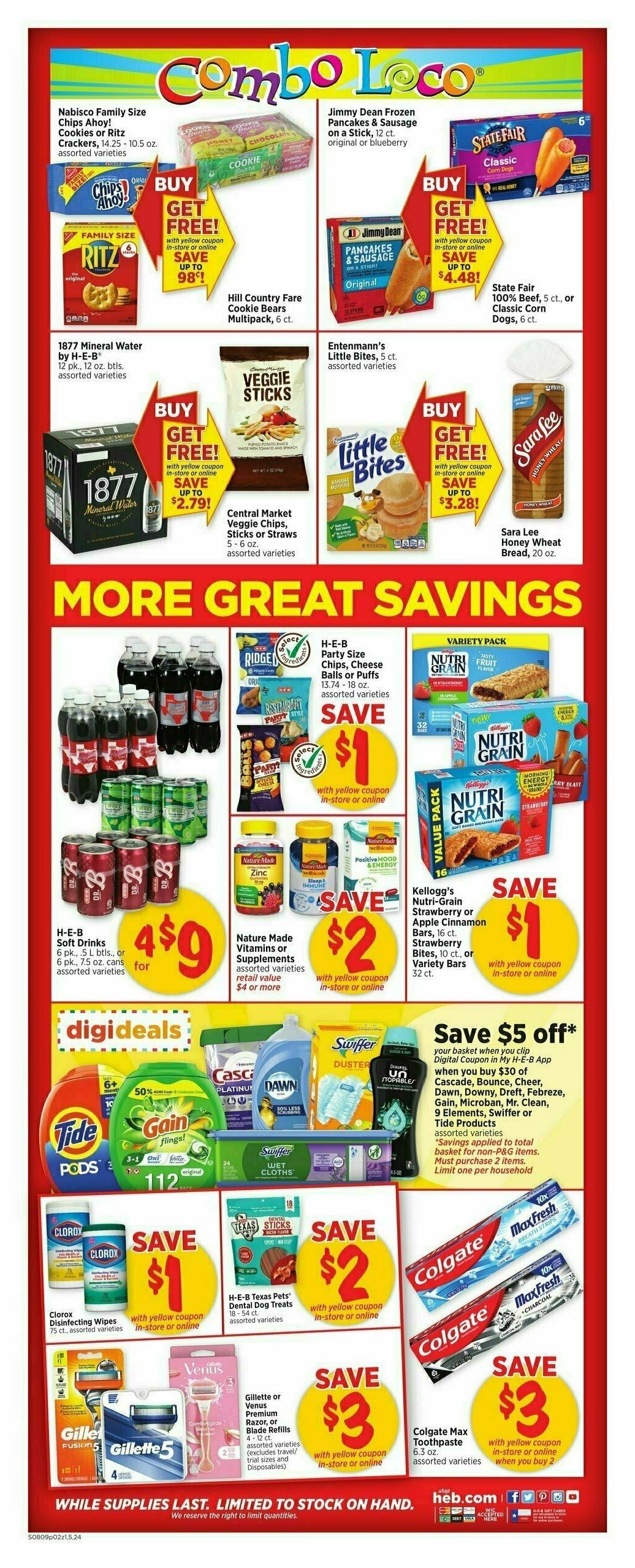 H-E-B Weekly Ad from August 9