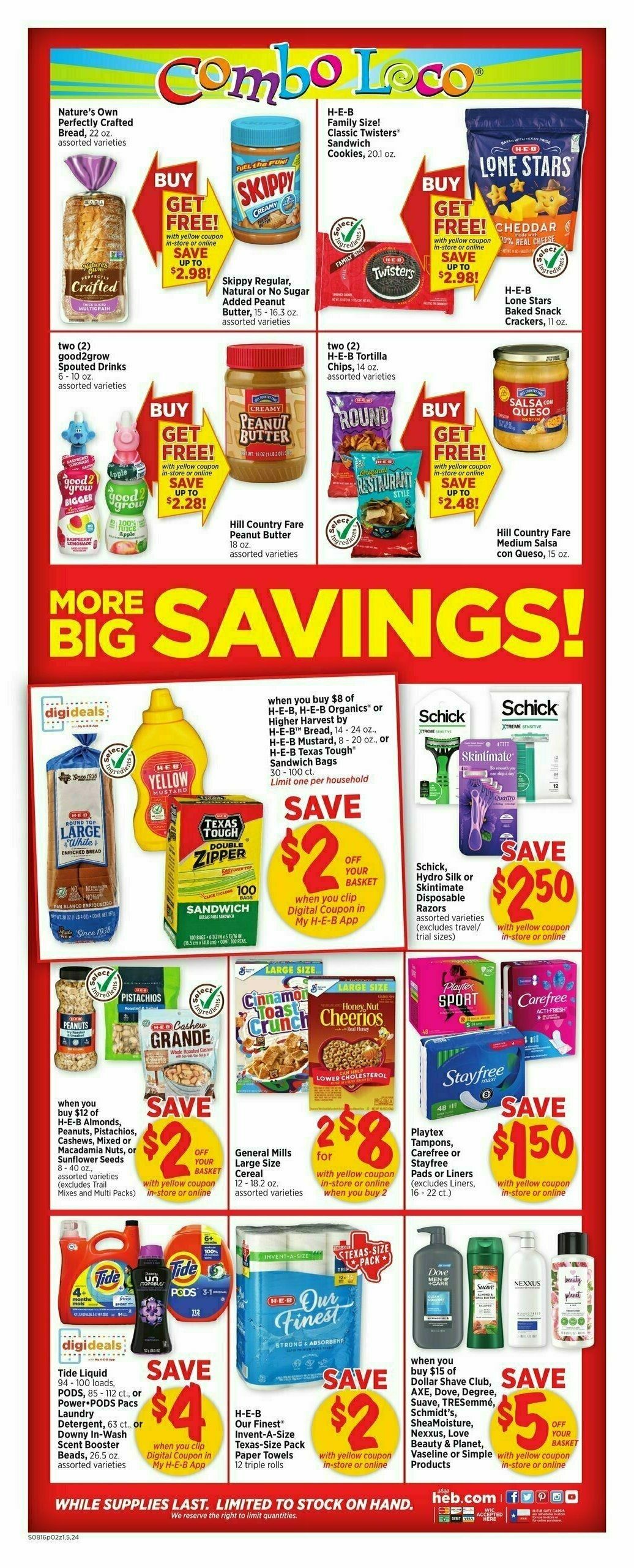 H-E-B Weekly Ad from August 16