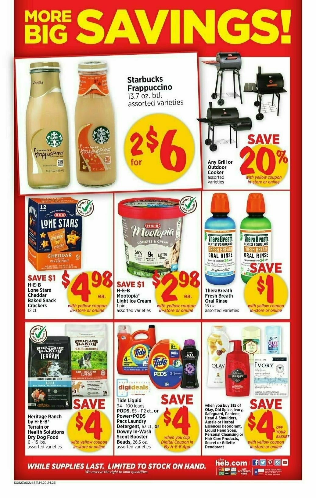 H-E-B Weekly Ad from August 23