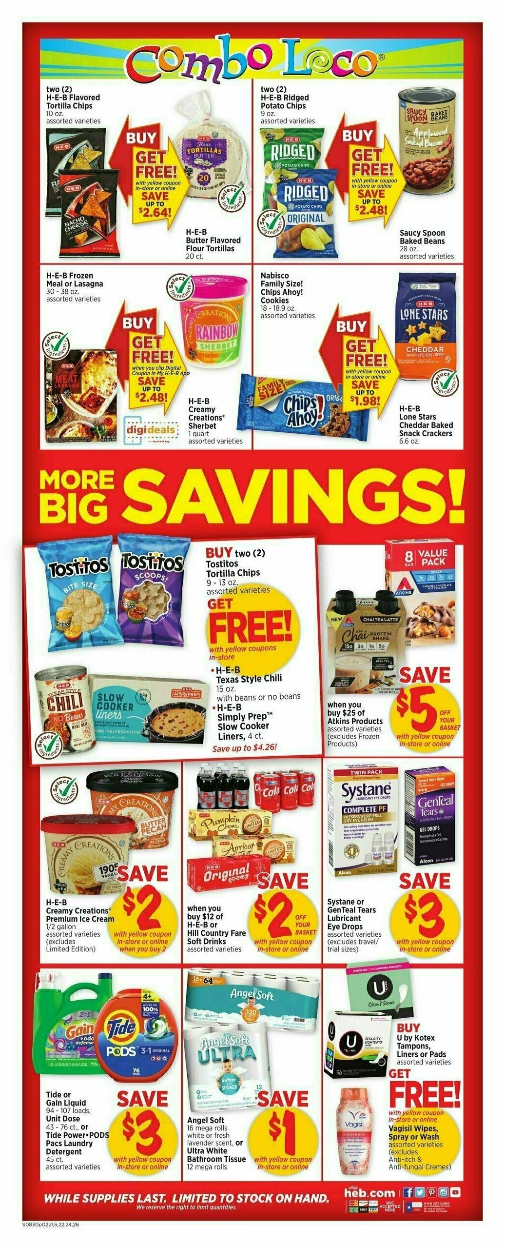 H-E-B Weekly Ad from August 30