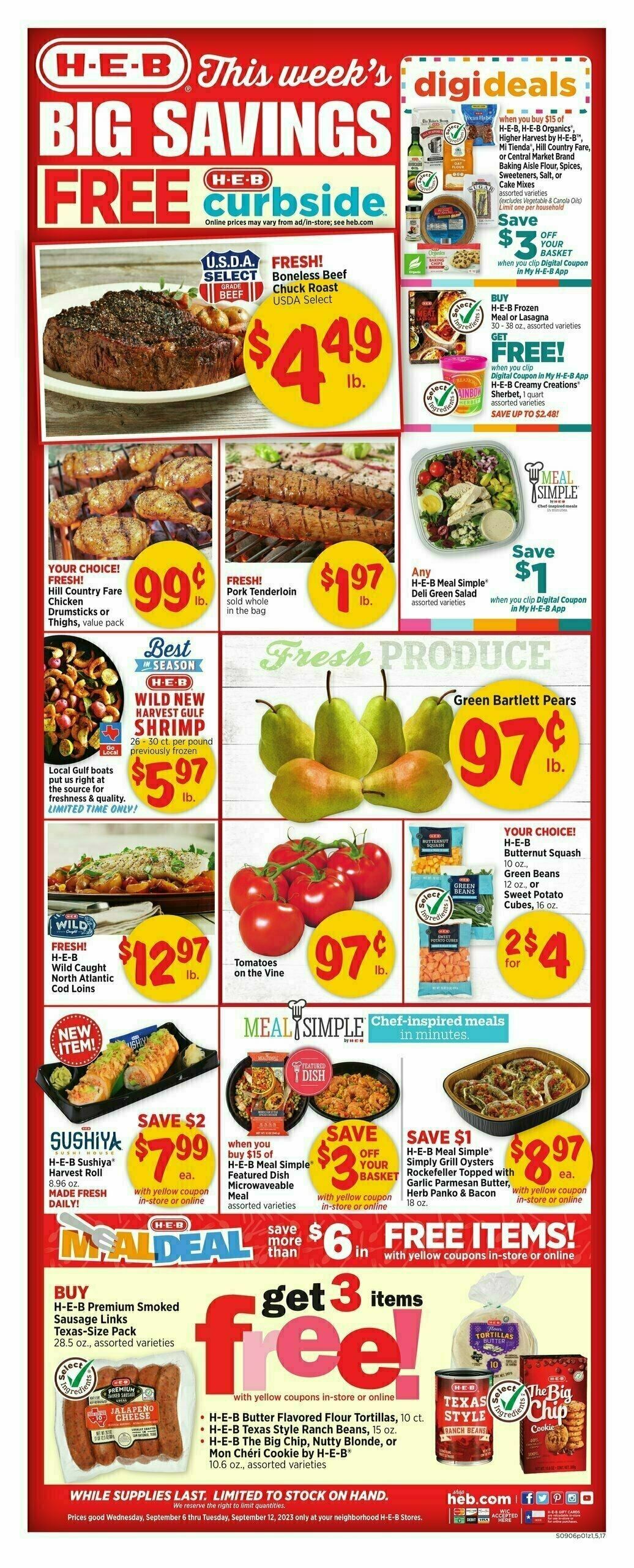 H-E-B Weekly Ad from September 6