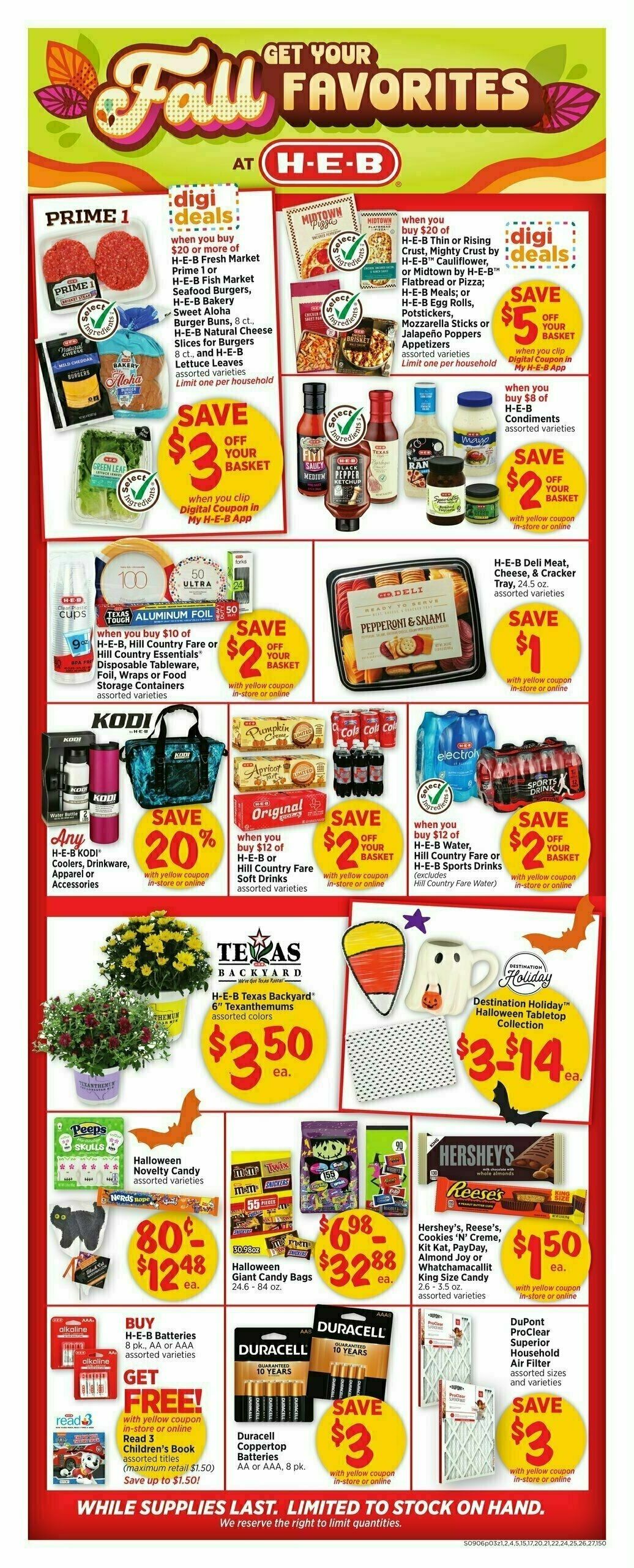 H-E-B Weekly Ad from September 6